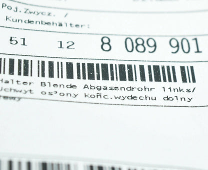 NEW BMW X5 G05 M REAR EXHAUST LEFT TAILPIPE TRIM BRACKET 51128089901 ORIGINAL