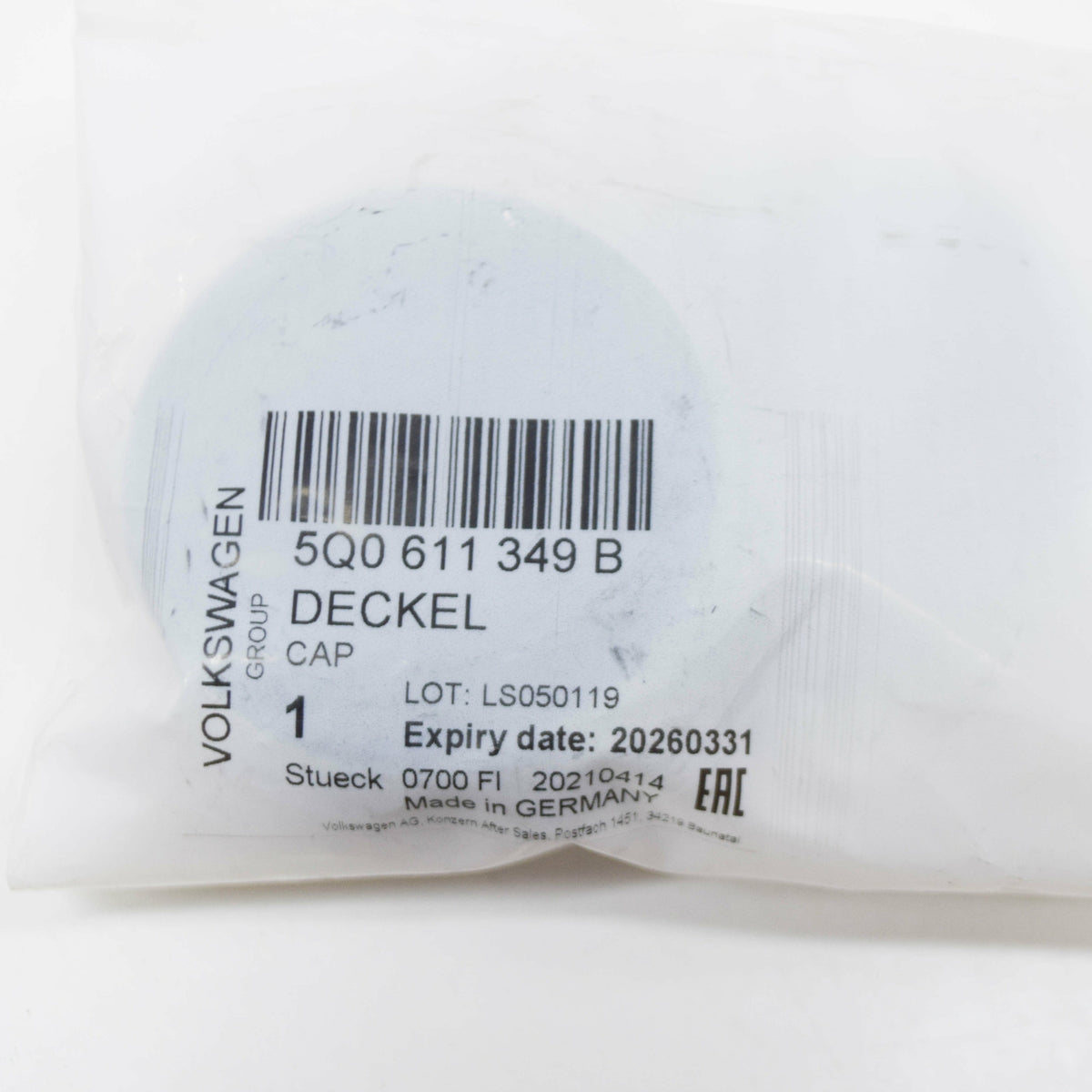 new audi a3 8v brake fluid reservoir cap lid 5q0611349b original