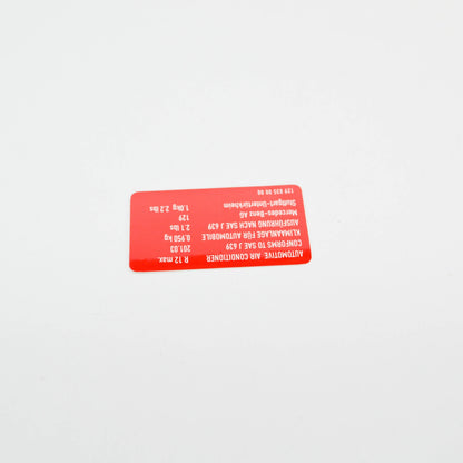 NEW MERCEDES-BENZ SL R129 REFRIGERANT PLATE A1298350088 ORIGINAL