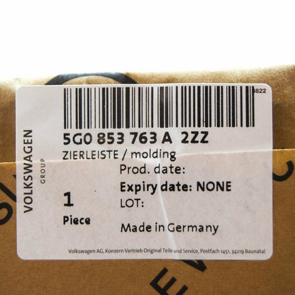 NEW VW GOLF MK7 FRONT BUMPER LEFT VENT GRILLE TRIM 5G0853763A2ZZ ORIGINAL