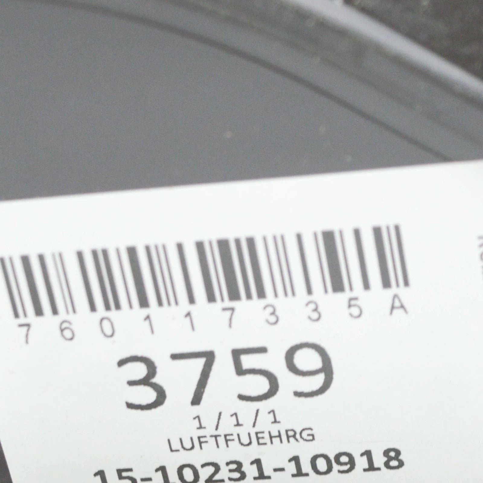 NEW VOLKSWAGEN TOUAREG CR7 RADIATOR LEFT AIR GUIDE 760117335A ORIGINAL