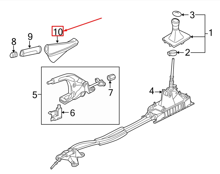 NEW VW GOLF VII 5G MK7 PARKING BRAKE LEVER COVER 5GM711457AKUI ORIGINAL
