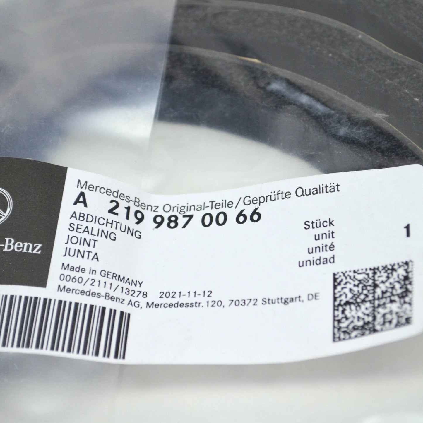 NEW MERCEDES-BENZ E W211 CROSS MEMBER SEALING A2118311198 ORIGINAL