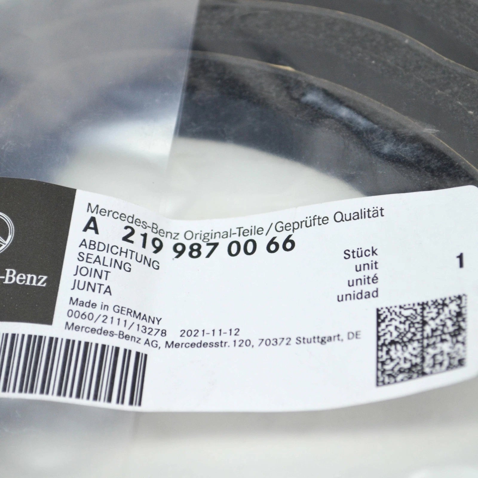 NEW MERCEDES-BENZ E W211 CROSS MEMBER SEALING A2118311198 ORIGINAL