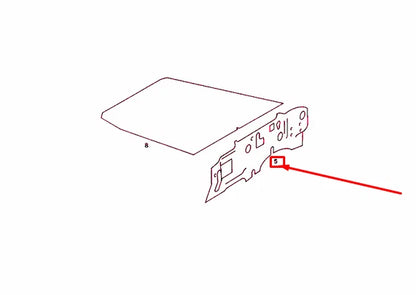 NEW MERCEDES-BENZ SL W107 ENGINE COMPARTMENT INSULATION LHD A1076820126 ORIGINAL