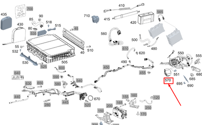 NEW MERCEDES-BENZ GLE W167 CHARGING SOCKET COVER A0005457437 ORIGINAL