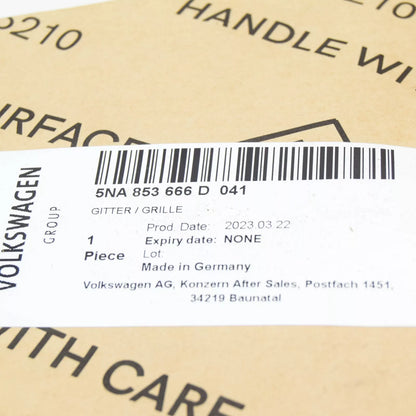 NEW VW TIGUAN AD FRONT RIGHT BUMPER GRILLE 5NA853666D 041 5NA853666D041 ORIGINAL