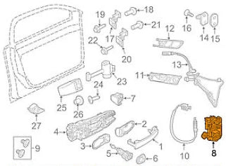 NEW VOLKSWAGEN JETTA MK6 FRONT RIGHT DOOR LOCK LHD 5K1837016J ORIGINAL