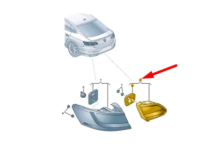 NEW VW ARTEON 3H7 REAR LEFT SIDE INNER LED TAILLIGHT LHD 3G8945307N ORIGINAL