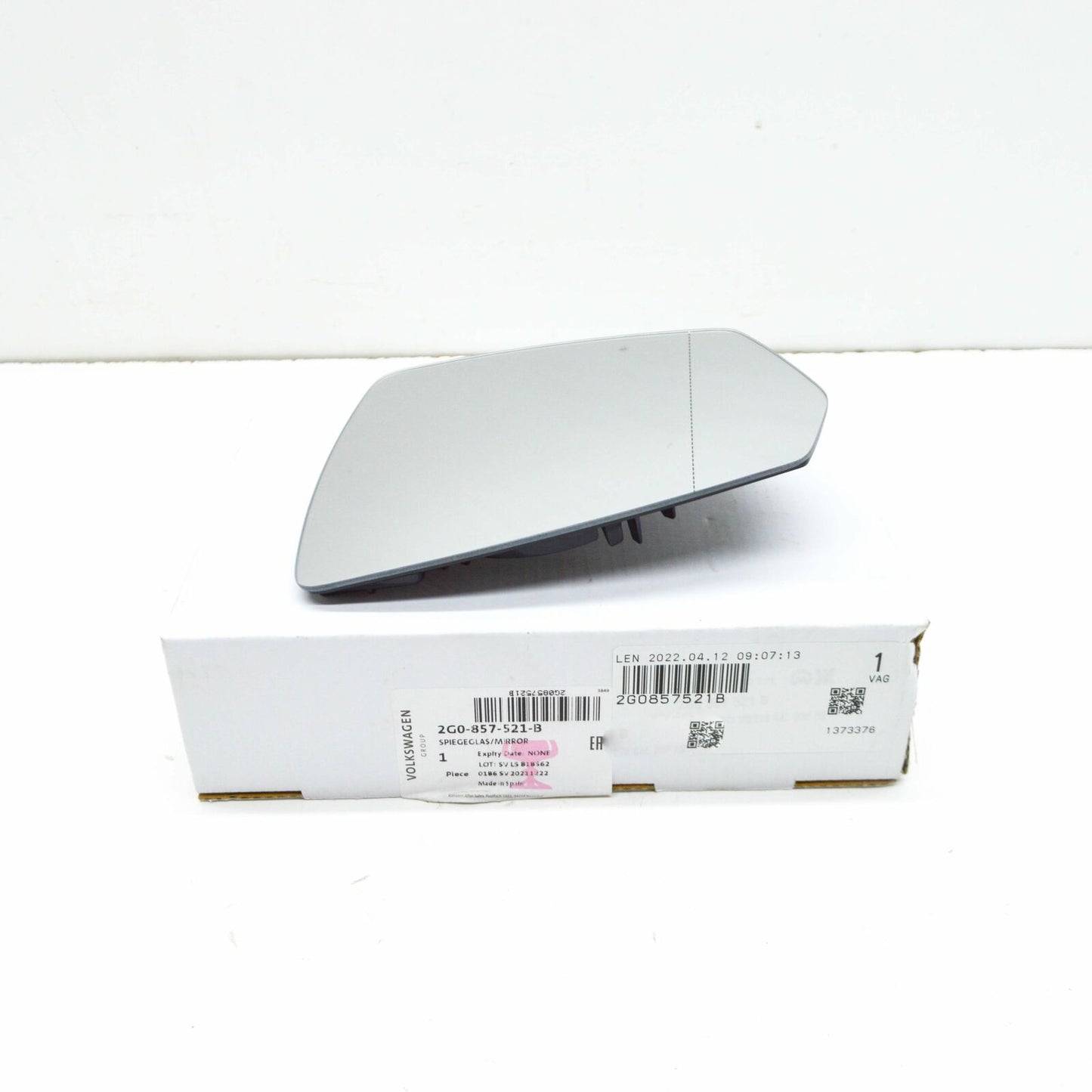 NEW AUDI A1 SPORTBACK GB FRONT LEFT DOOR MIRROR GLASS LHD 2G0857521B ORIGINAL