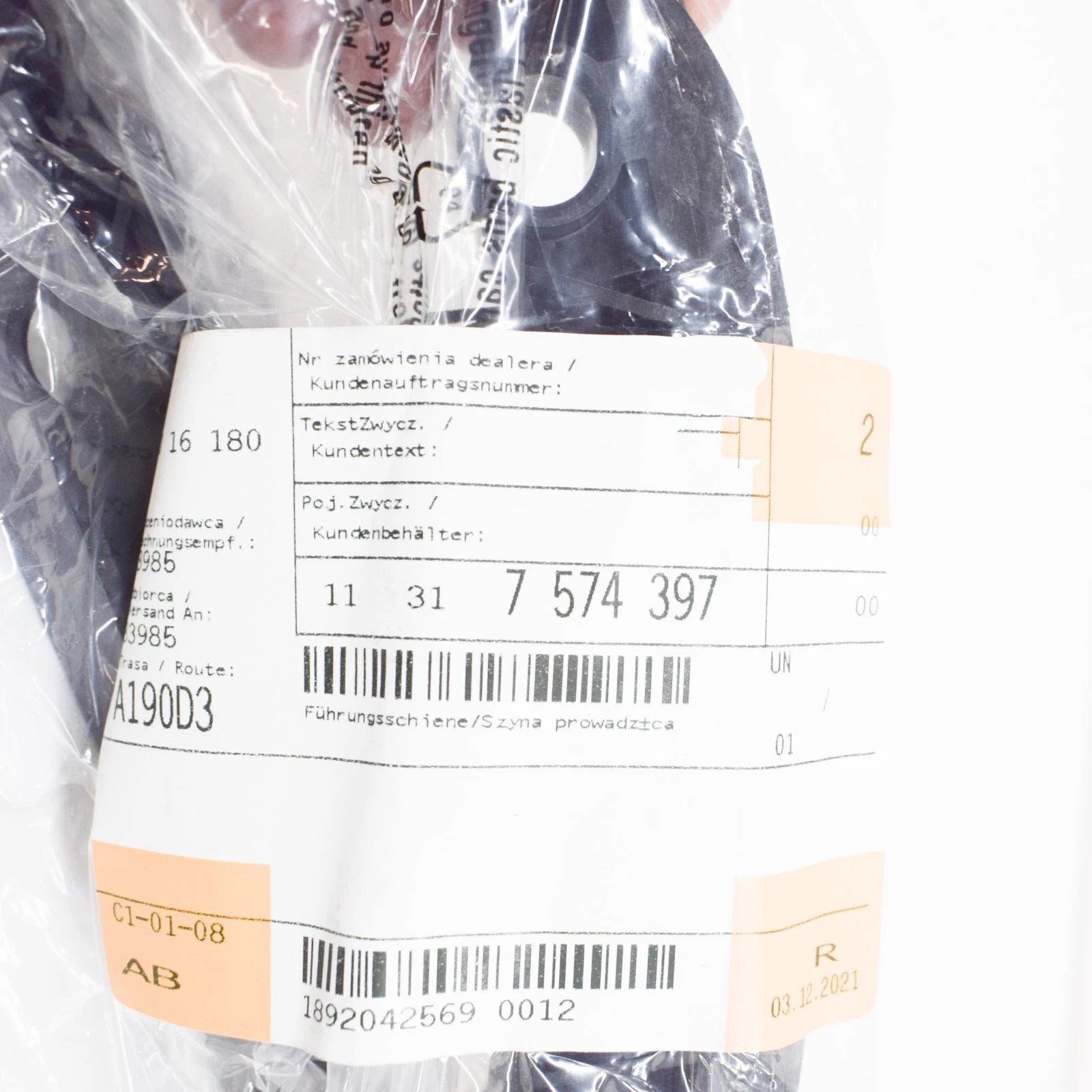 NEW BMW 5 F10 TIMING CHAIN GUIDE RAIL 11317574397 7574397 ORIGINAL