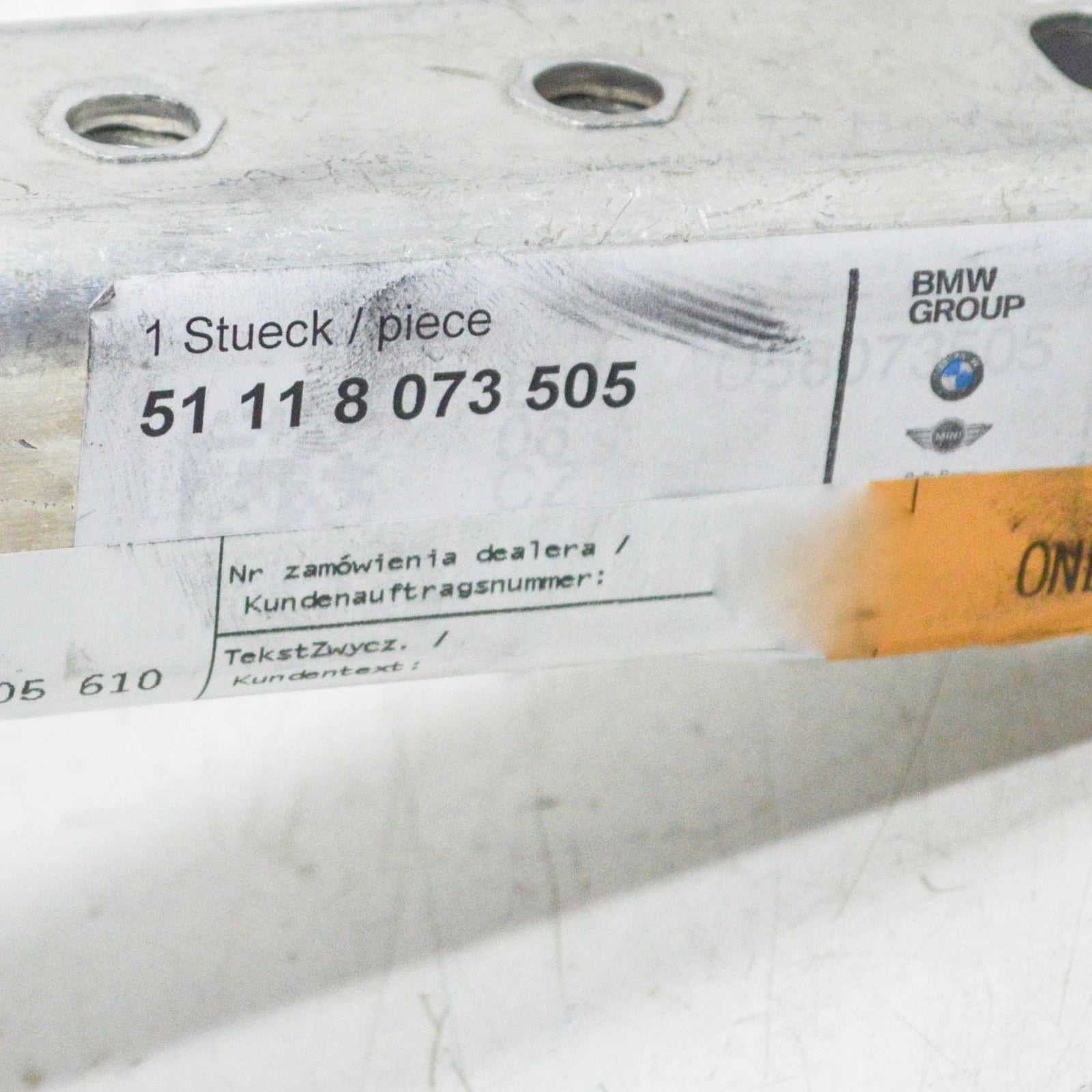 NEW BMW M5 F90 FRONT LEFT BOTTOM DEFORMATION ELEMENT 51118073505 ORIGINAL