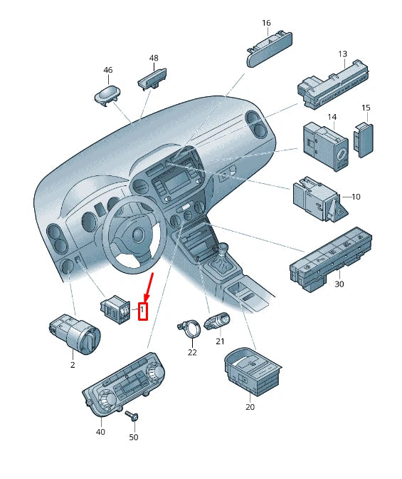 NEW VW TIGUAN 5N INSTRUMENT LIGHT RHEOSTAT 5N0941333 REH 5N0941333REH ORIGINAL