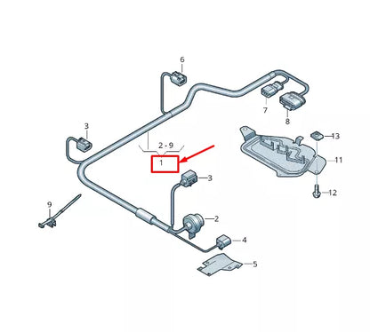 NEW AUDI A8 4N GEARBOX WIRING HARNESS 4N0971769AB