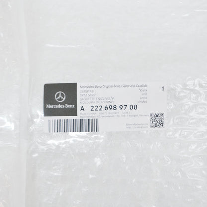 NEW MERCEDES-BENZ S W222 REAR LEFT DOOR WINDOW TRIM STRIP A2226989700 ORIGINAL