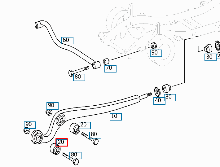 new mercedes benz g w463 front axle arm bushing a4603330314 original