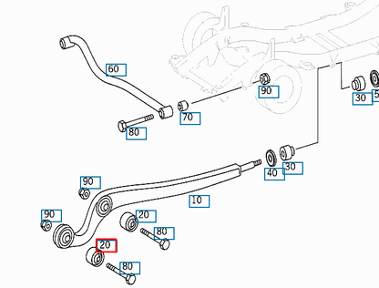 new mercedes benz g w463 front axle arm bushing a4603330314 original