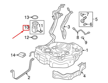 NEW VW GOLF VII 5G MK7 FUEL PUMP WITH SENDING UNIT 5WA919051P ORIGINAL