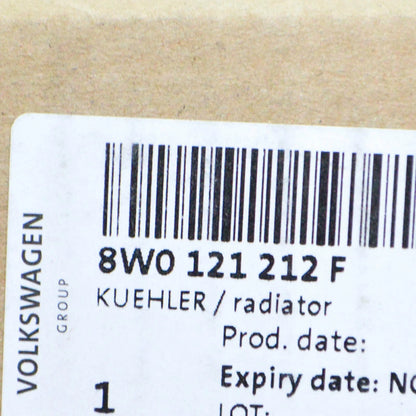 NEW AUDI RS5 SPORTBACK 8W6 REAR RIGHT COOLING RADIATOR 8W0121212F ORIGINAL