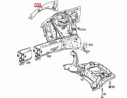 NEW MERCEDES-BENZ A W177 LONGITUDINAL MEMBER RIGHT A1776222800 ORIGINAL