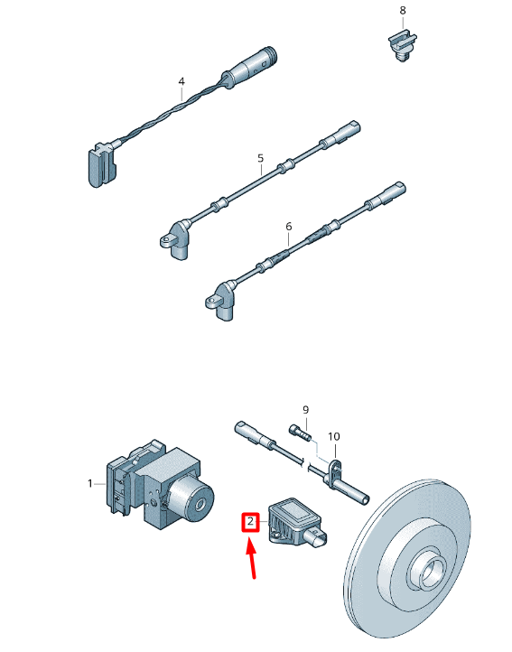 new volkswagen crafter 2f mk1 yaw rate sensor 2e0907637b original
