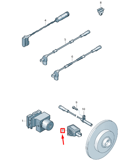 new volkswagen crafter 2f mk1 yaw rate sensor 2e0907637b original