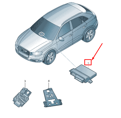 NEW AUDI RSQ3 8U GATEWAY CONTROL UNIT 8U0907468BA ORIGINAL