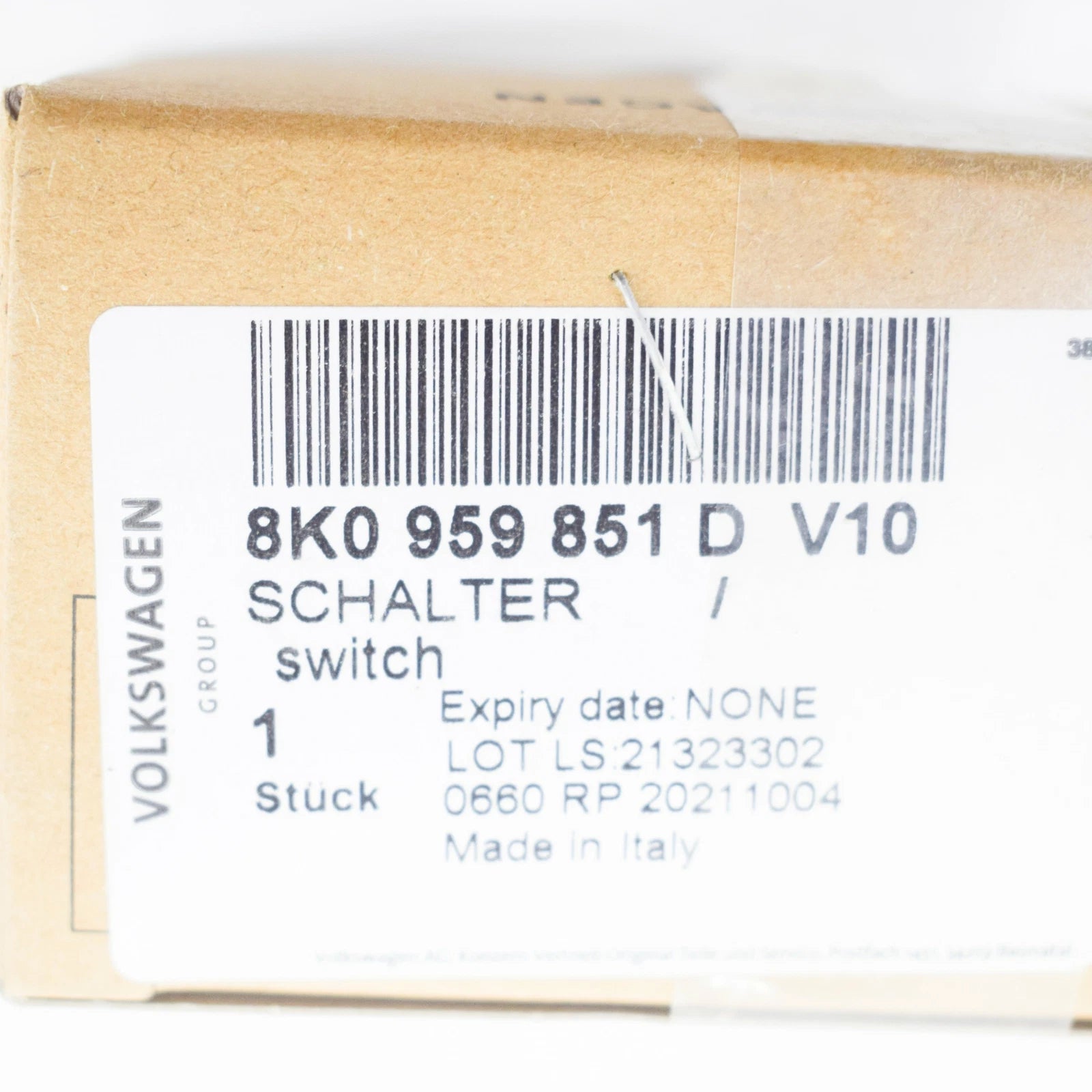 NEW AUDI A4 B8 DRIVER SIDE DOOR WINDOW CONTROL SWITCH 8K0959851DV10 2012