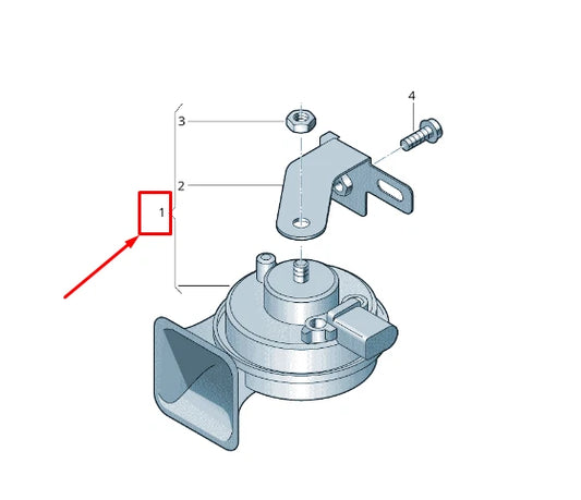 NEW AUDI Q5 FY LEFT SIDE LOW TONE HORN 80A951209A ORIGINAL
