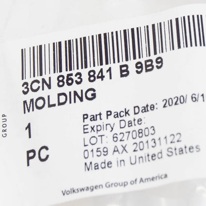 NEW VOLKSWAGEN TERAMONT REAR LEFT BUMPER MOLDING 3CN853841B9B9 ORIGINAL