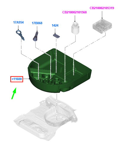 new ford b-max b232 tools package tray assy 1806713 original