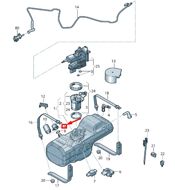 NEW VW CRAFTER 2F MK1 REDUCTION AGENT TANK CAP CLOSURE 2E0201553D ORIGINAL