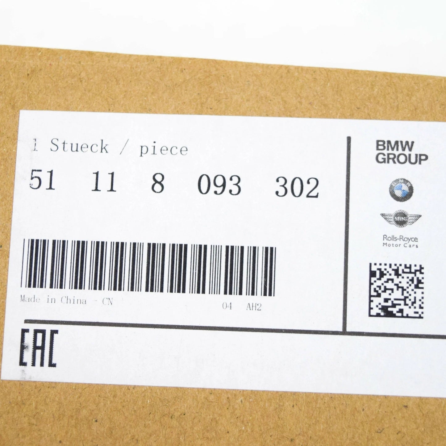 NEW BMW 3 G20 TRIM FRONT GRILL RIGHT SIDE 8093302 51118093302 2019 ORIGINAL