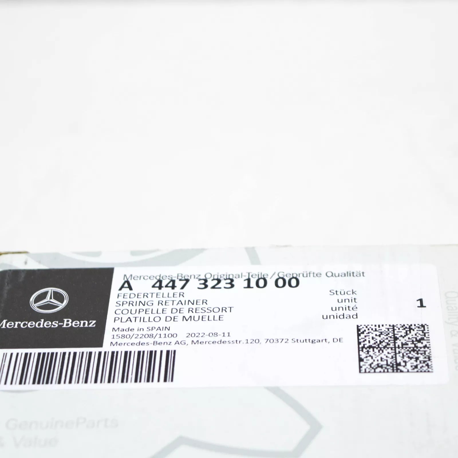 NEW MERCEDES-BENZ VITO W447 FRONT BOTTOM SPRING RETAINER A4473231000