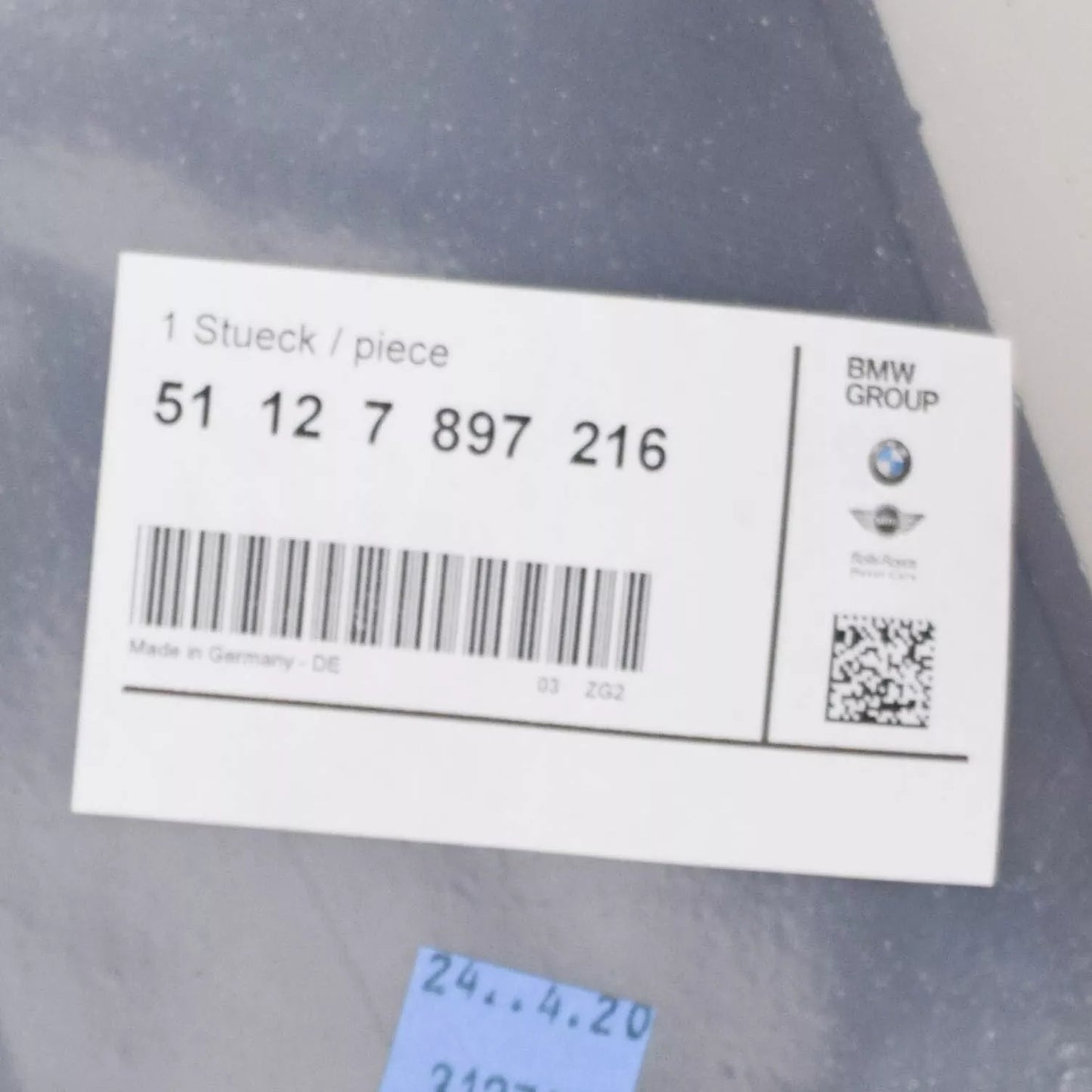 NEW BMW 5 E60 M SPORT REAR BUMPER DIFFUSER 51127897216 ORIGINAL