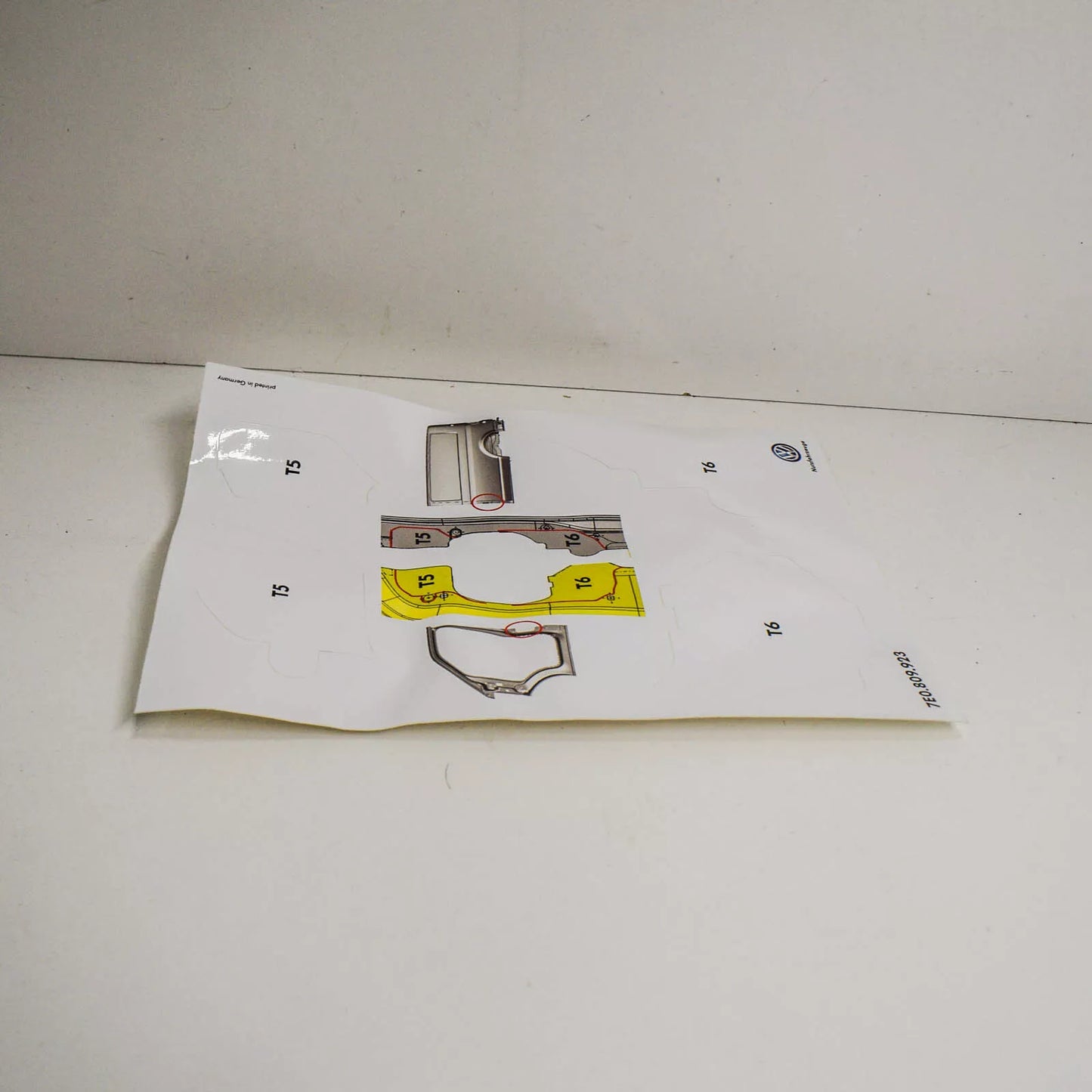 NEW VOLKSWAGEN TRANSPORTER T5 LEFT B PILLAR TEMPLATE 7E0809923 ORIGINAL