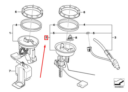 NEW BMW 3 CABRIO E46 FUEL LEVEL SENSOR 2229683 16142229683 ORIGINAL