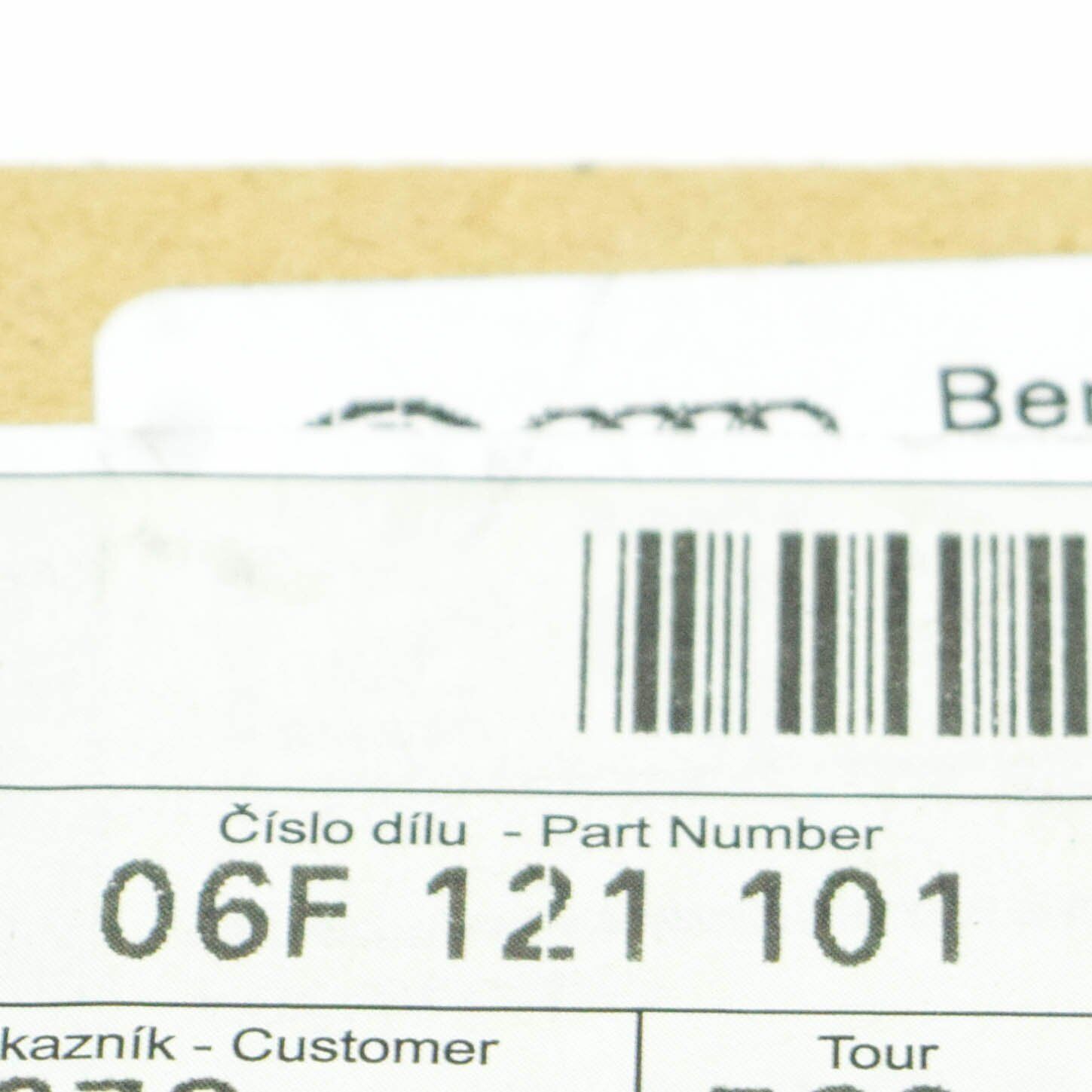 NEW AUDI A3 8P ENGINE COOLANT HOSE 06F121101 ORIGINAL