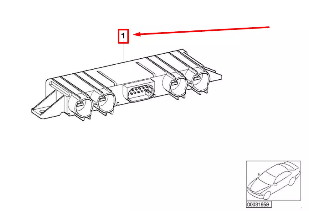 NEW BMW 7 E38 CATALYTIC CONVERTER CONTROL UNIT 1712970 12141712970 ORIGINAL