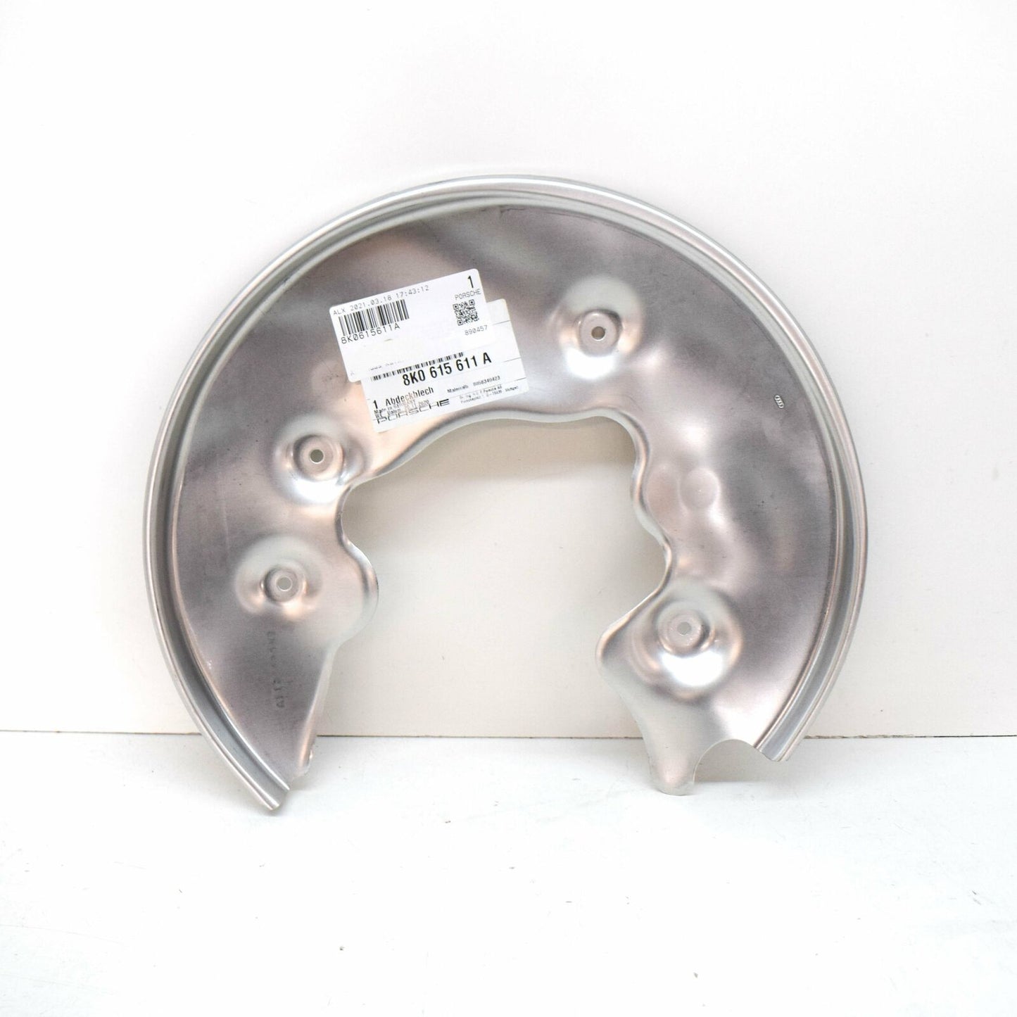 NEW AUDI A4 B8 REAR LEFT BRAKE DISC COVER PLATE 8K0615611A ORIGINAL