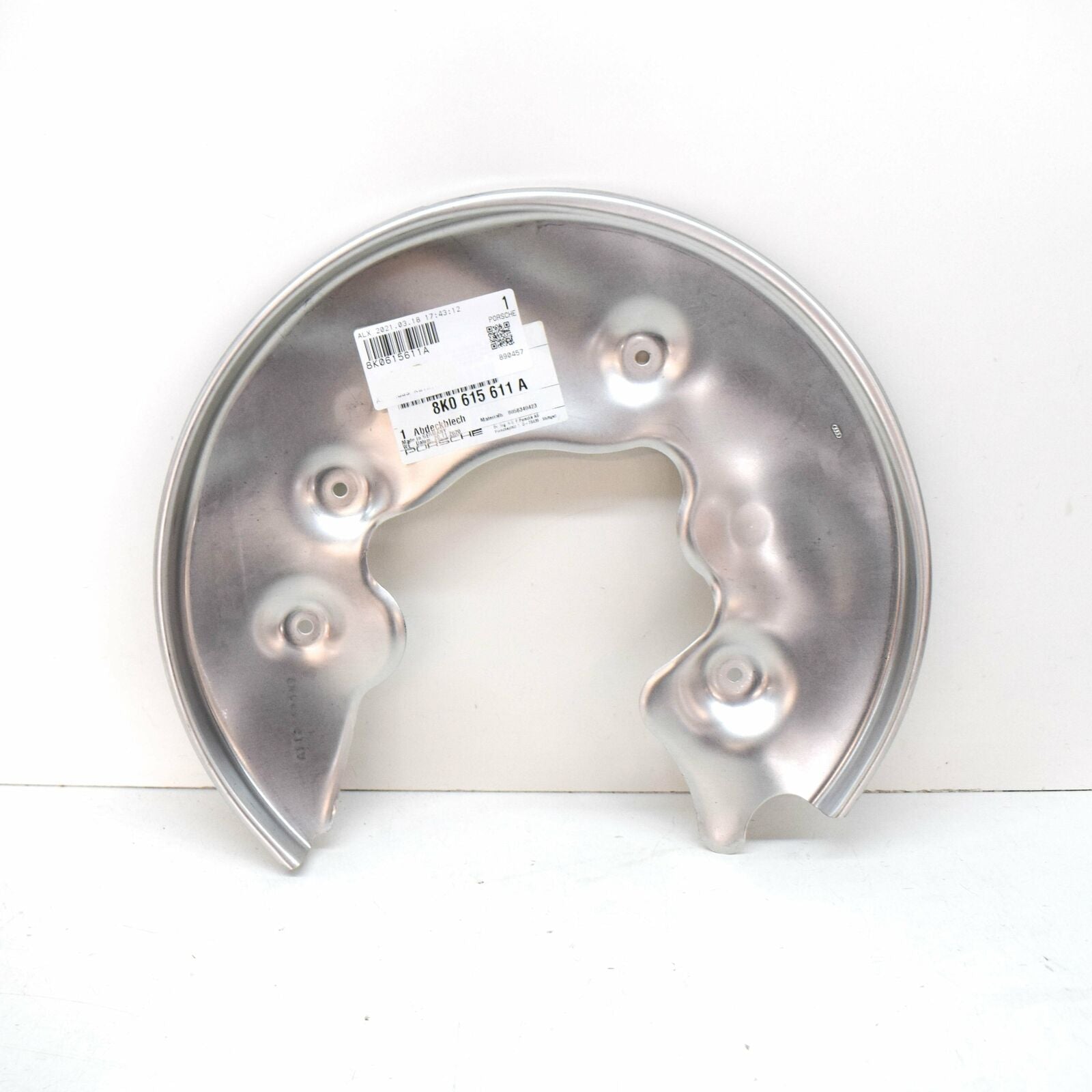 NEW AUDI A4 B8 REAR LEFT BRAKE DISC COVER PLATE 8K0615611A ORIGINAL