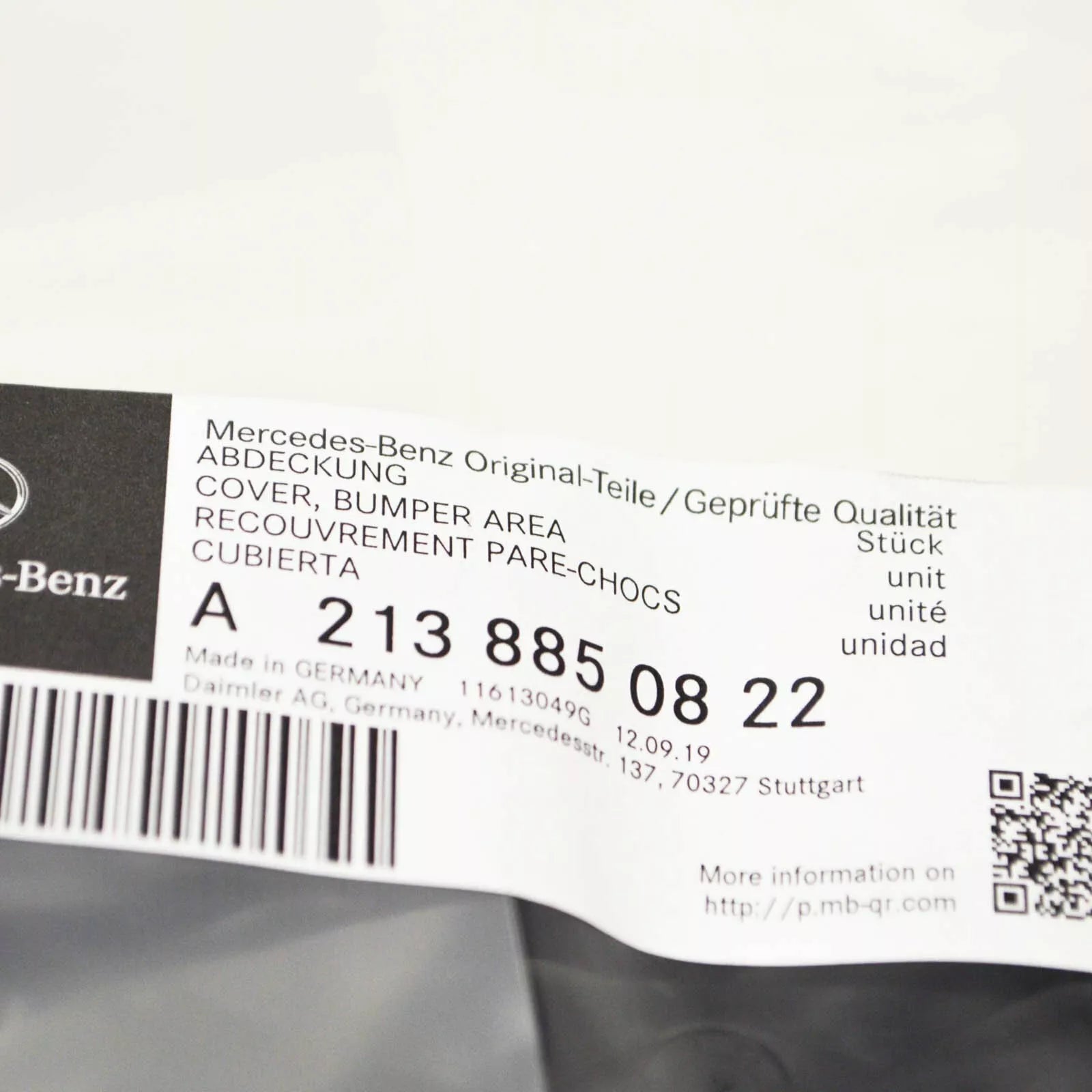 NEW MERCEDES-BENZ E W213 FRONT RIGHT BUMPER GRILLE A2138850822