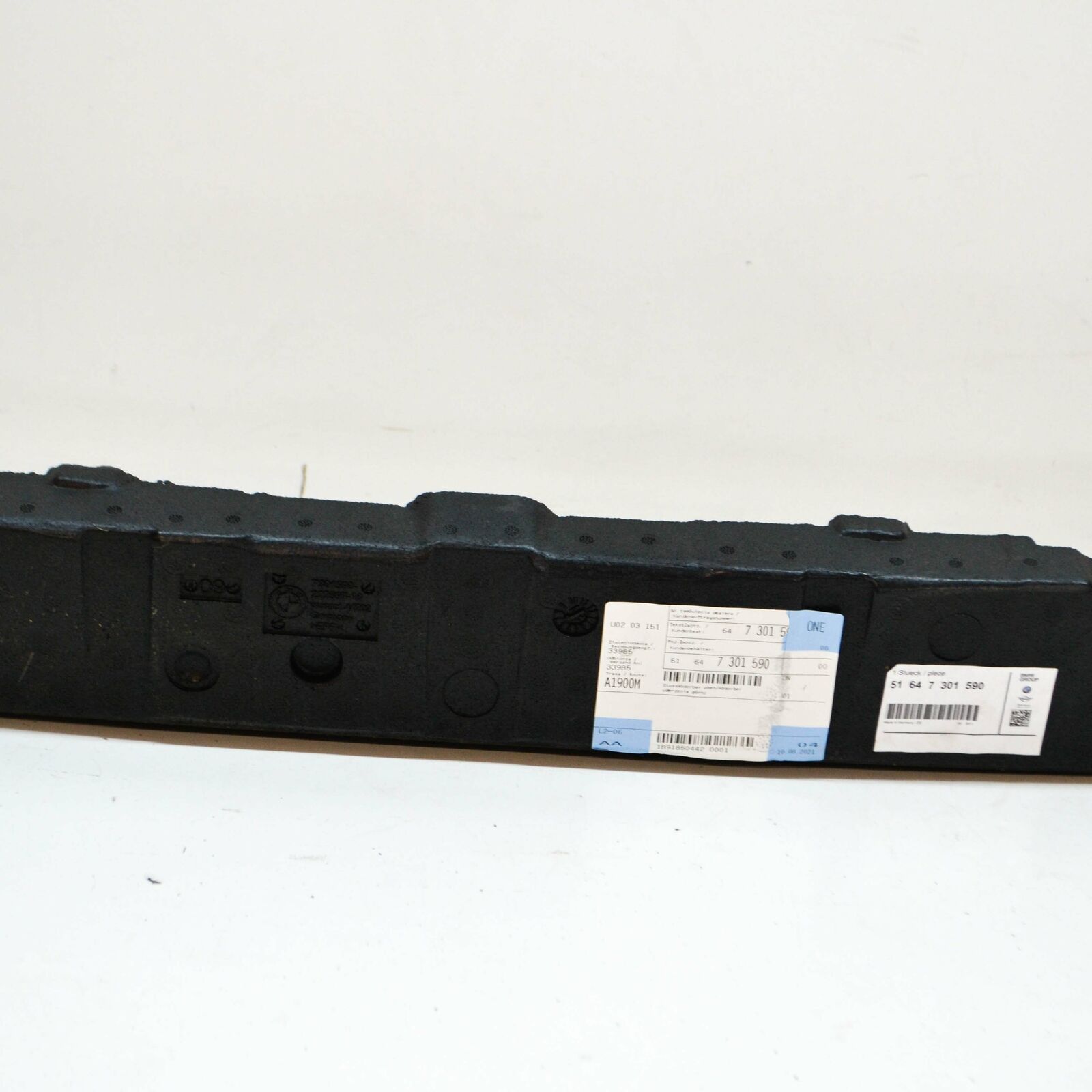 new mini cooper f56 front bumper top impact aborber 7301590 51647301590 original