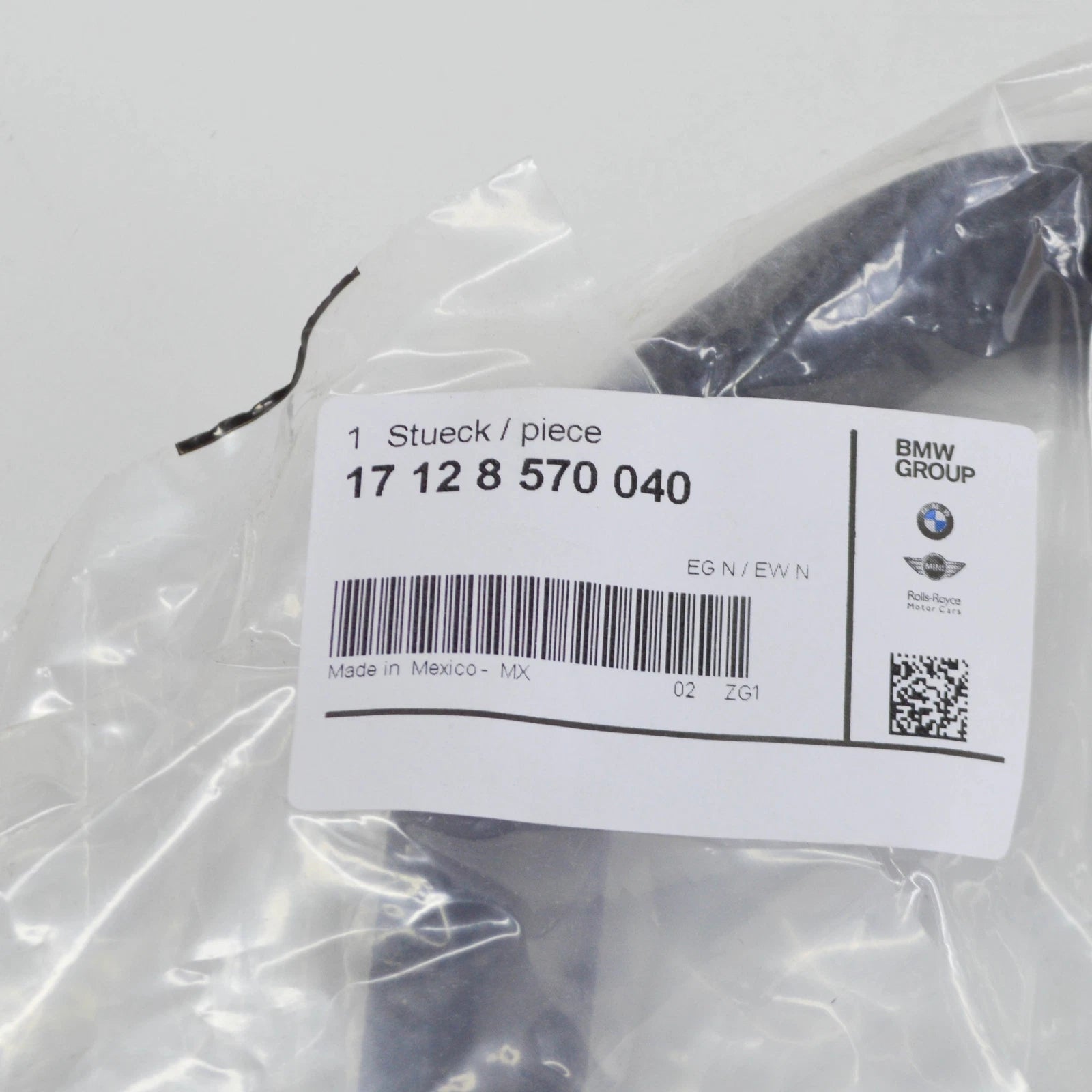 NEW BMW X3 F25 RADIATOR COOLANT PUMP HOSE 17128570040 8570040 ORIGINAL