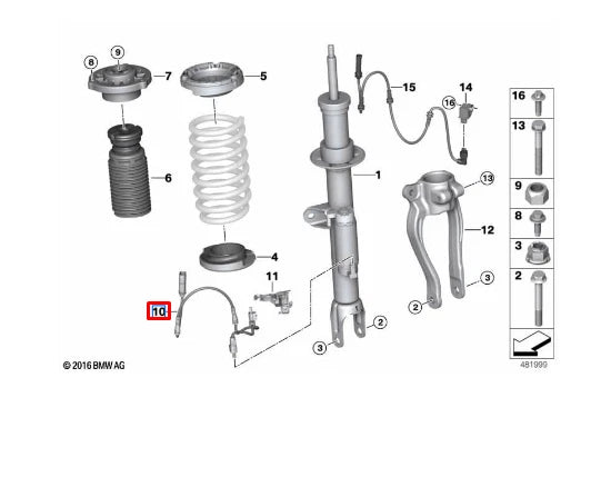 NEW BMW 5 G30 LEFT VDC ADAPTER CABLE HARNESS 37106869073 6869073 ORIGINAL