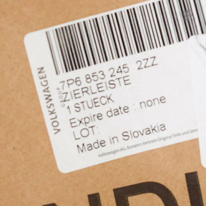 NEW VW TOUAREG 7P FRONT BUMPER CENTER LOWER CHROME TRIM 7P68532452ZZ