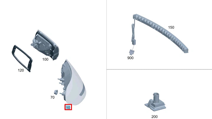 NEW MERCEDES-BENZ C W205 REAR RIGHT TAILLIGHT A2059063005 ORIGINAL