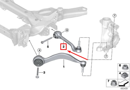 NEW BMW 3 G20 FRONT RIGHT STRAIGHT CONTROL ARM 6888856 31106888856 ORIGINAL