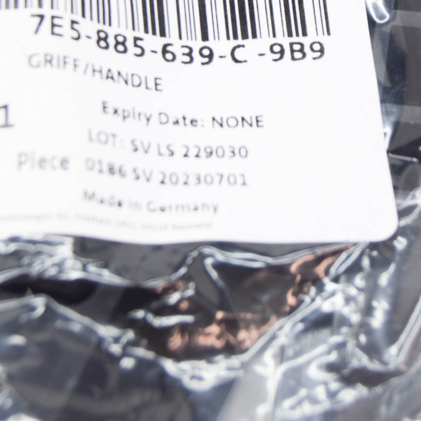 NEW VW TRANSPORTER VI T6 FURGON BACKREST ADJUSTMENT HANDLE 7E5885639C9B9