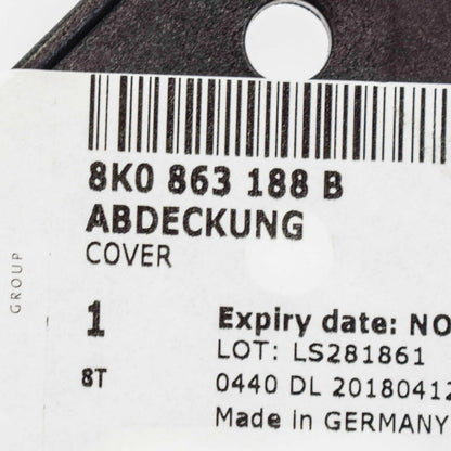 NEW AUDI A4 B8 NOISE INSULATION FRONT COVER 8K0863188B 2012 ORIGINAL